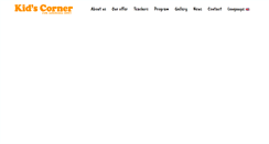 Desktop Screenshot of kidscorner.pl